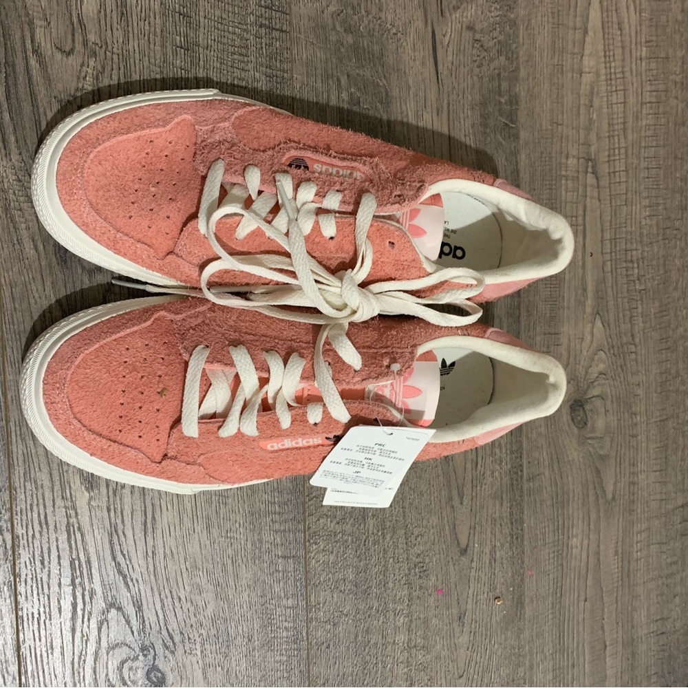 Pink adidas shoes